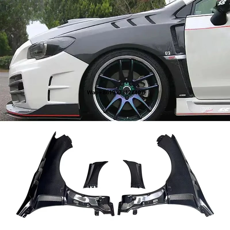 

Крыло для WRX 2015-2021 из настоящего карбона, передние боковые накладки на крылья, элементы обвеса кузова