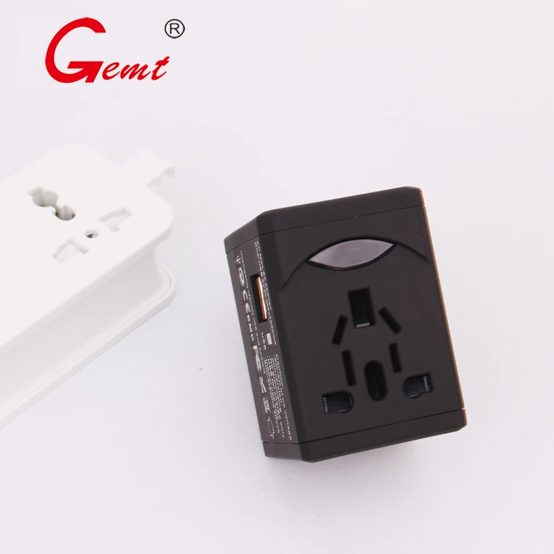 Travel Adapter Worldwide All in One Universal Power Adapter Power Plug International Wall Charger with Dual USB Charging Ports