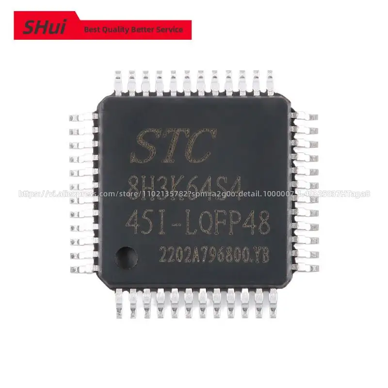 

10PCS New Original STC STC8H3K64S4 STC8H3K64S4-45I-LQFP48 1T 8051 Microprocessor Microcontroller MCU IC Chip