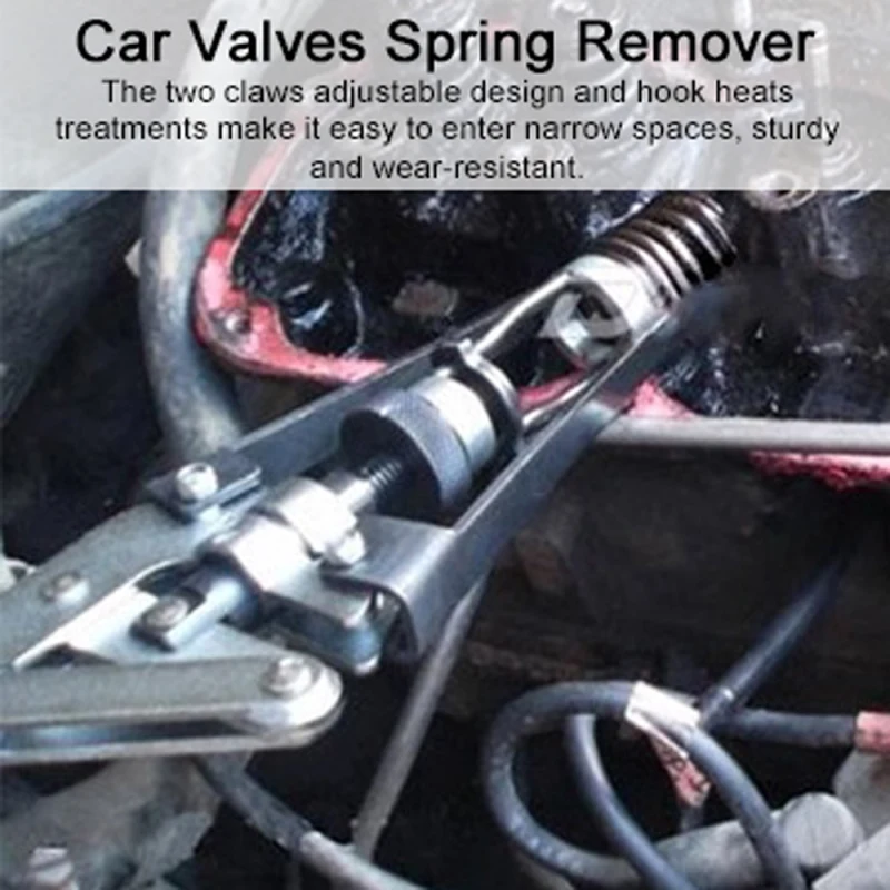 Car Valves Spring Remover Pressure Type Vernier Pliers Auto OilSeal Disassembly Valves Spring Puller for most OHV OHC CVH Engine