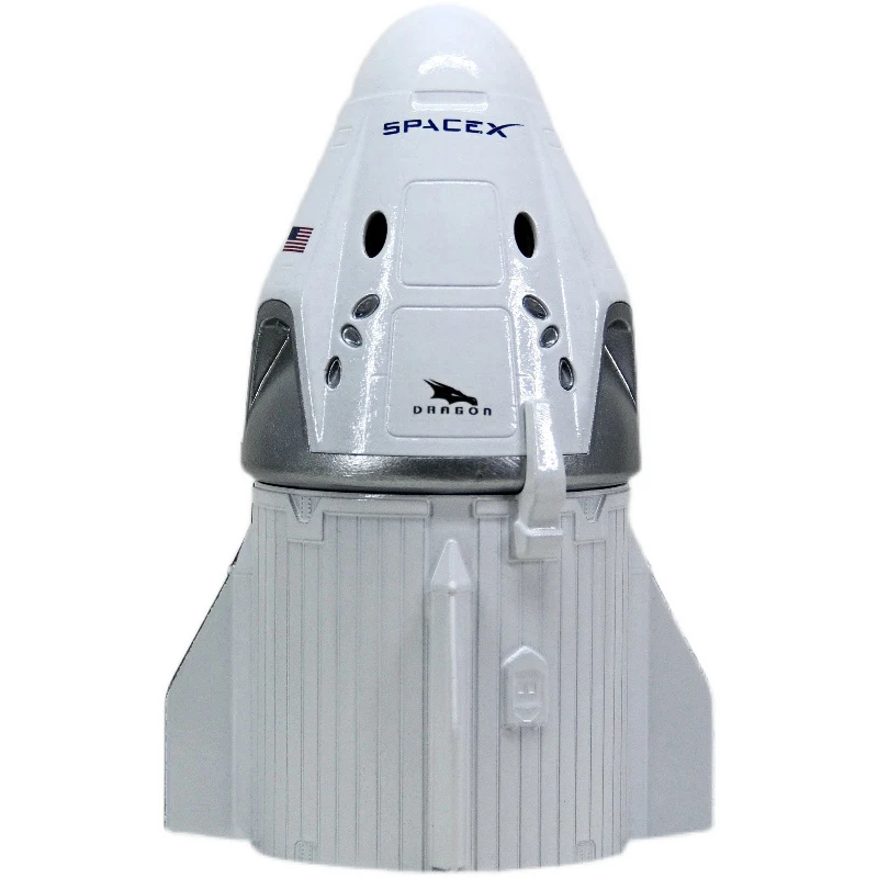 SpaceX Model Starship Rocket Model Dragon CrewDragon Spacecraft Astronaut Exquisite Model Desktop Ornaments Gift for Men