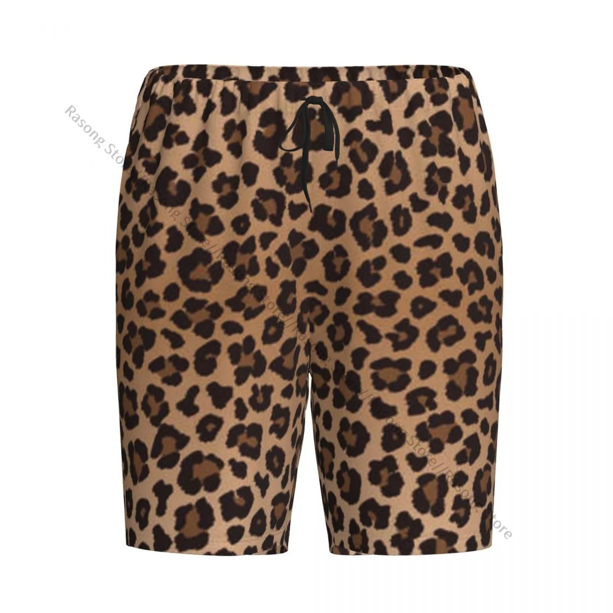 

Summer Shorts Pajamas for Men Leopard Pattern Loose Soft Short Pajama Pants