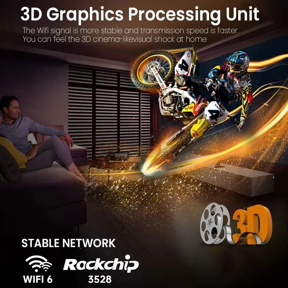 X66 Android16 TV Box Rockchip RK3528 يدعم 2.4G&5G Dual Wifi6 BT5.4 Ultra HD 8K مشغل الوسائط Netflix YouTube 32G 64G 128G 256G #6