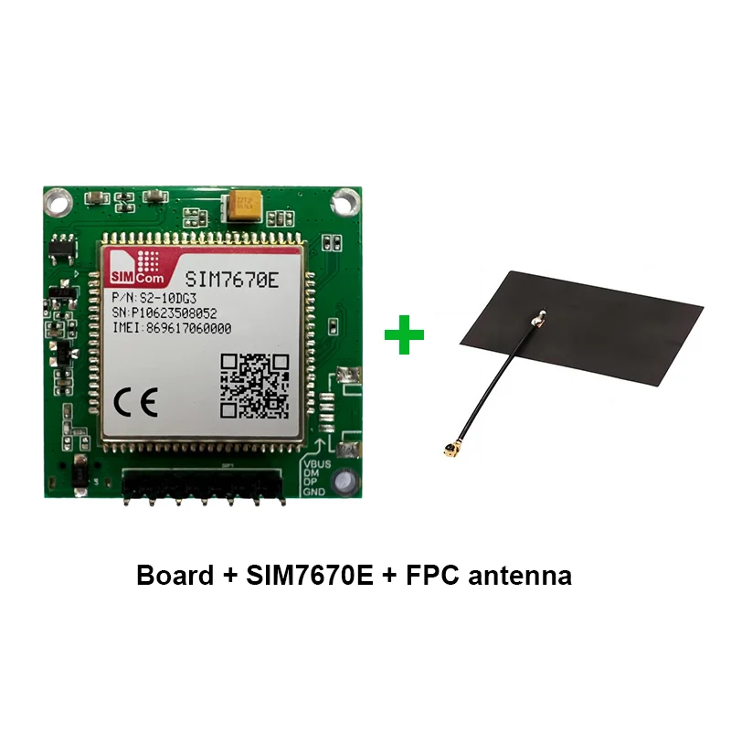 SIMCOM SIM7670E-LNGV SIM7670G-LNGV Single-row needle Core Board 4G LTE CAT1 Module Modem Board Development kit with Antenna