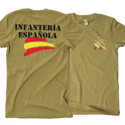 manga Camiseta INFANTERIA ESPAÑOLA | Spanish Infantry T-Shirt 100% Cotton O-Neck Short Sleeve Casual Mens Tshirt Size S-5XL