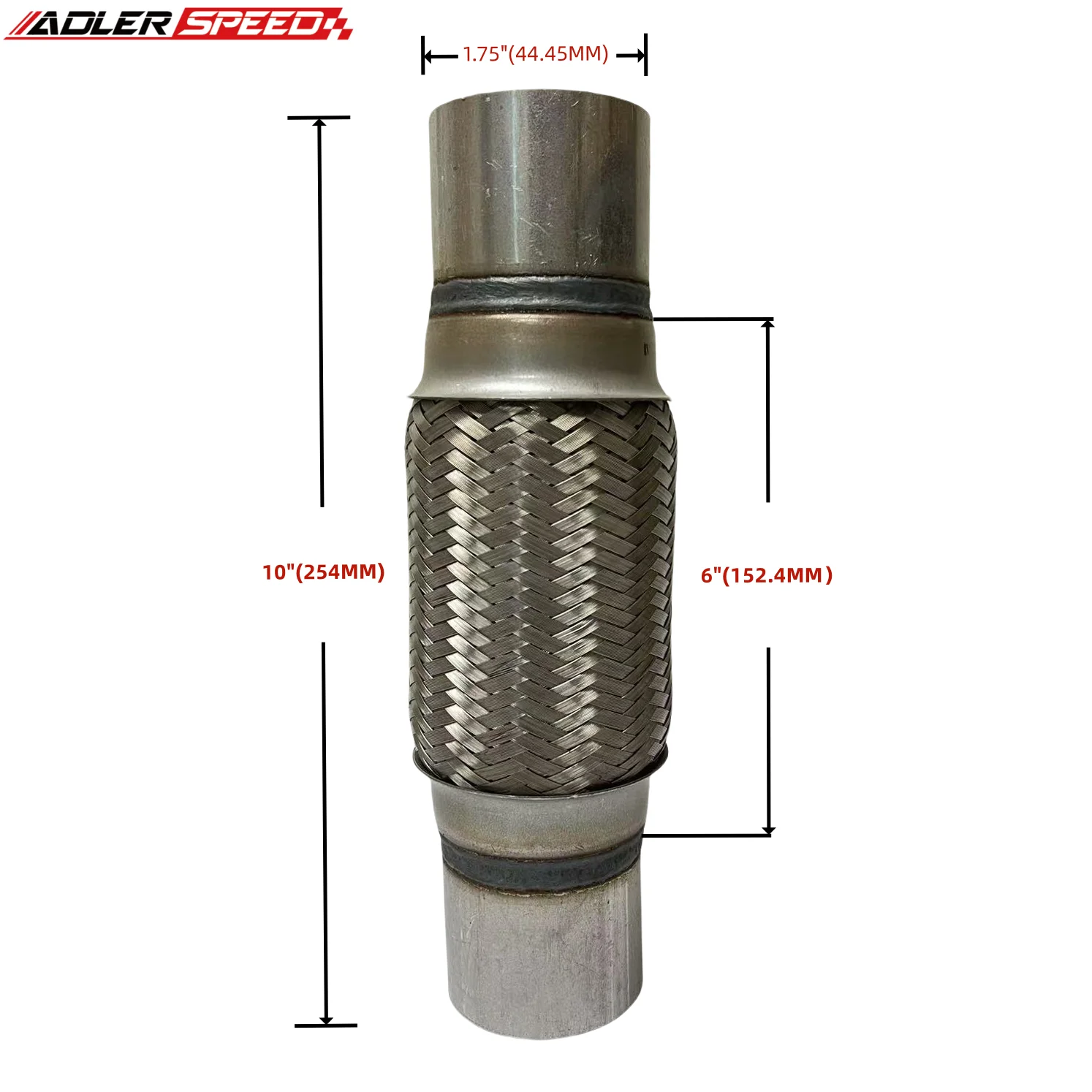 1,75 Zoll, 2 Zoll, 2,25 Zoll,  – Exhaust Flex Pipe Braid Stainless Steel 2.5 Bewertung und Preis
