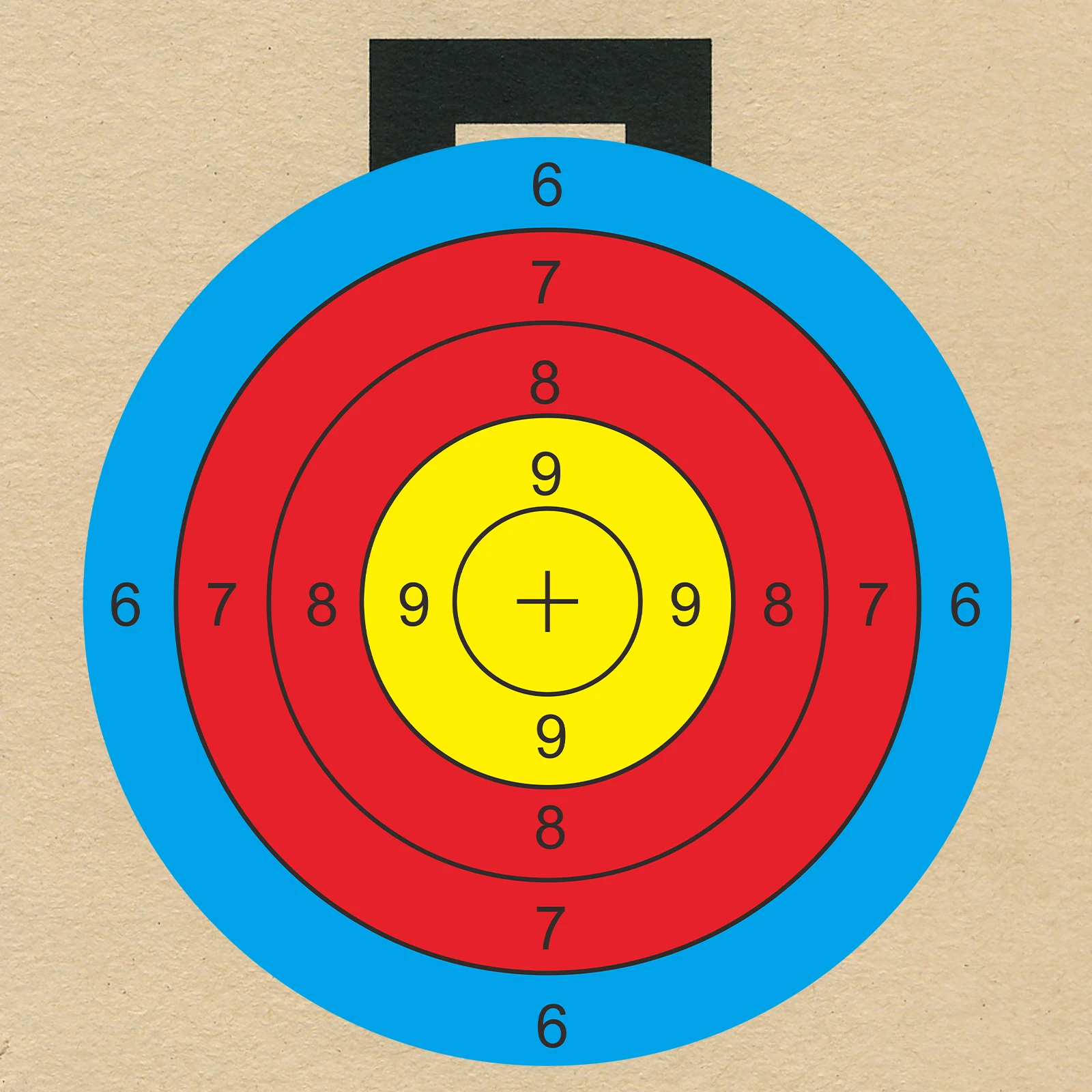 20 шт. 6-дюймовые трехцветные кольца с цифровой концентрацией, наклейки для стрельбы по мишеням, наклейки для тренировки мишеней, этикетки для стрельбы по мишеням (можно использовать для реальной практики пистолета и пневматического оружия)