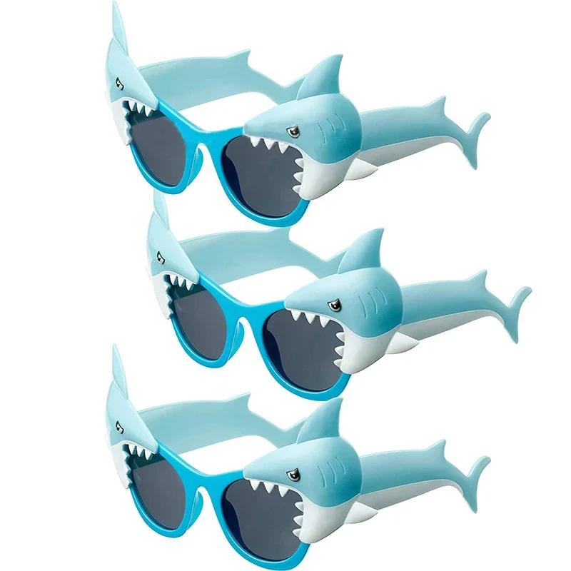 Children Shark Glasses Shark Theme Parti Hawaii Kids Birthday Party Fav Boy Funny Ocean One 1st Birthday Party Baby Shower Shark