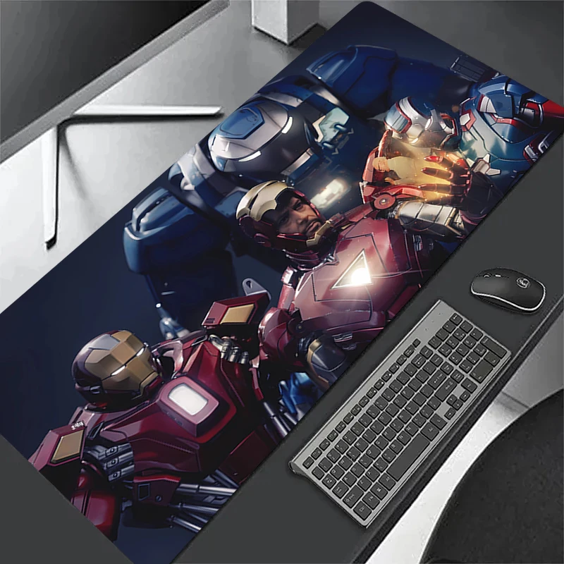 Mouse Pad I-Iron Mans Non-Slip Rubber Edge locking mousepads Game play mats notebook computer M-Marvels Home Decor handsome boy