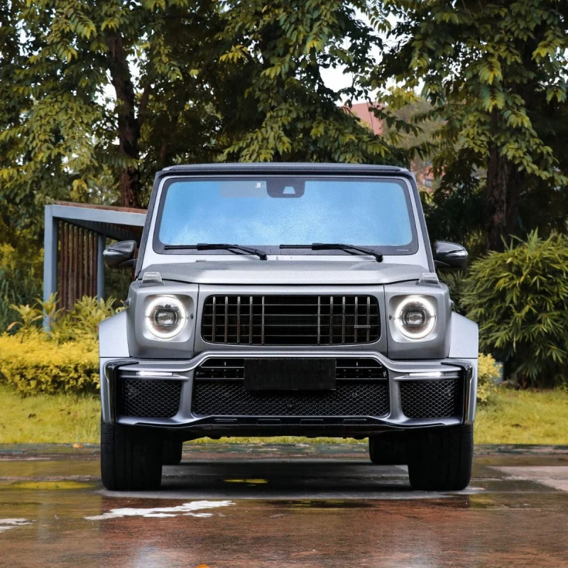 Suitable for Mercedes-Benz G-Class W464/W465 upgrade to W465G800 wide-body star front bumper, grille, wheel arches, and rear bum