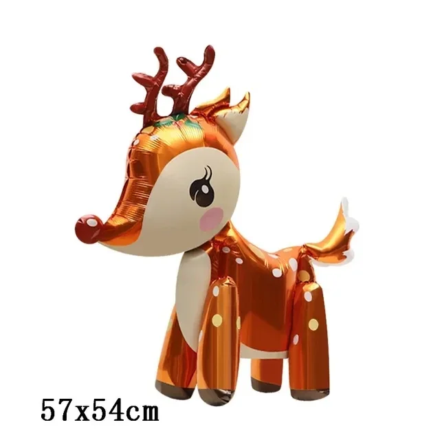 4D الغزلان Airwalker المشي بالون الحيوان لعيد الميلاد لوازم الحفلات الغابات المخلوق باك أو دو الغزلان مايلر احباط بالونات