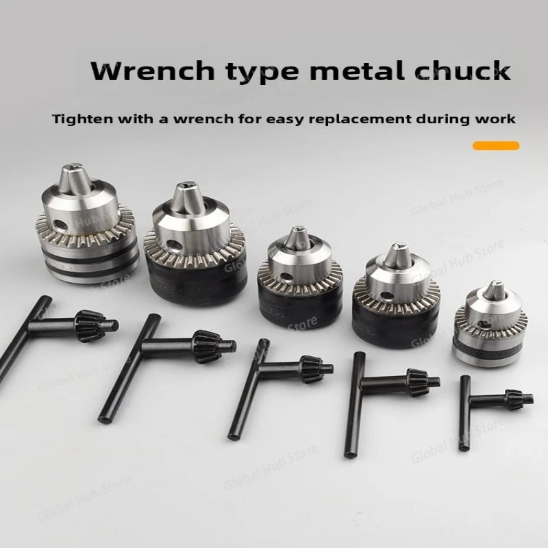 

1.5-13mm Drill Chuck 1/2-20UNF Rotary Hammer Screwdriver Impact Wrench Driver Adapter with Key