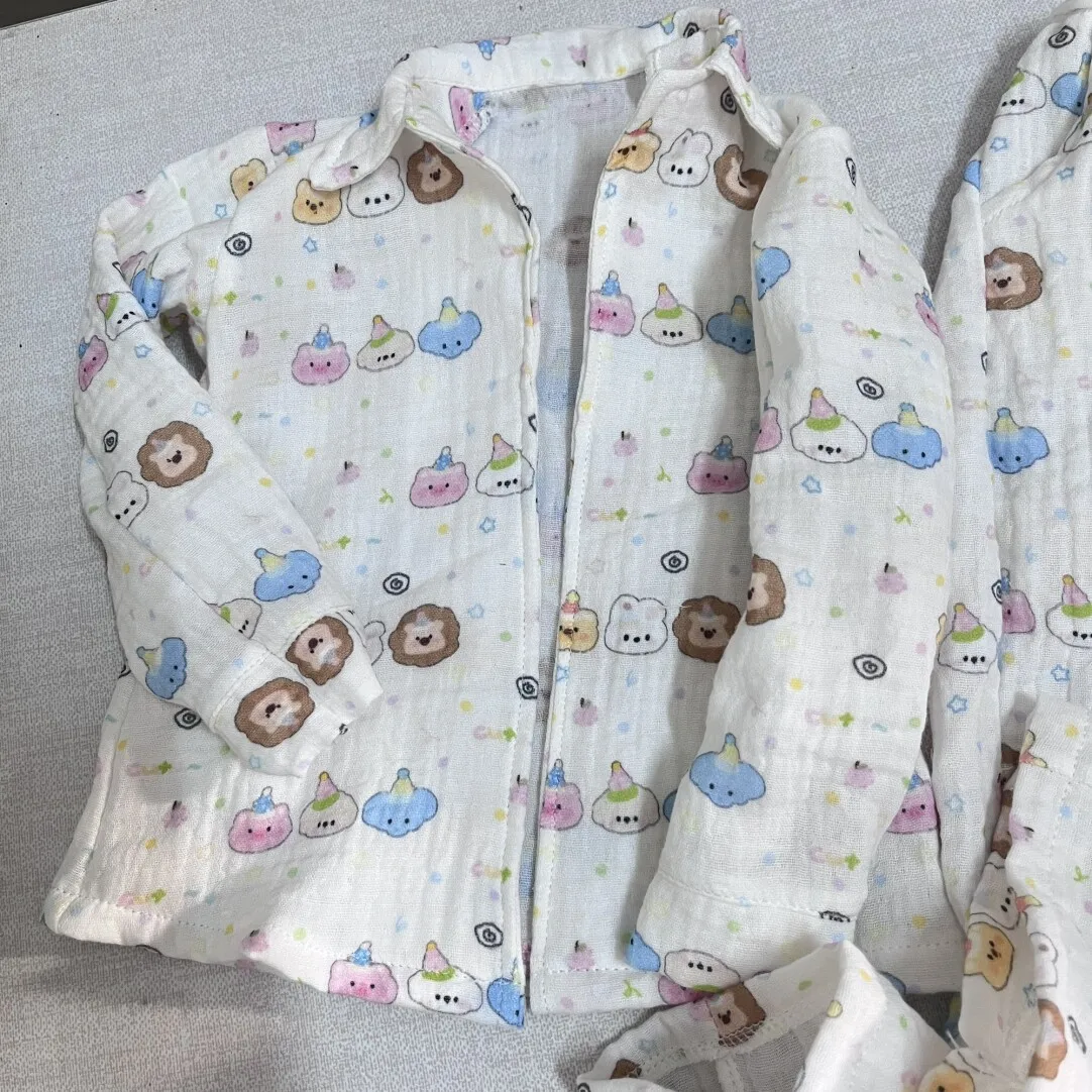 1/3ドール服 75cm BJDドール用 ドレスアップおもちゃ パジャマセット 長袖パンツ 寝間着 ごっこ遊び ドールアクセサリー、ドールなし