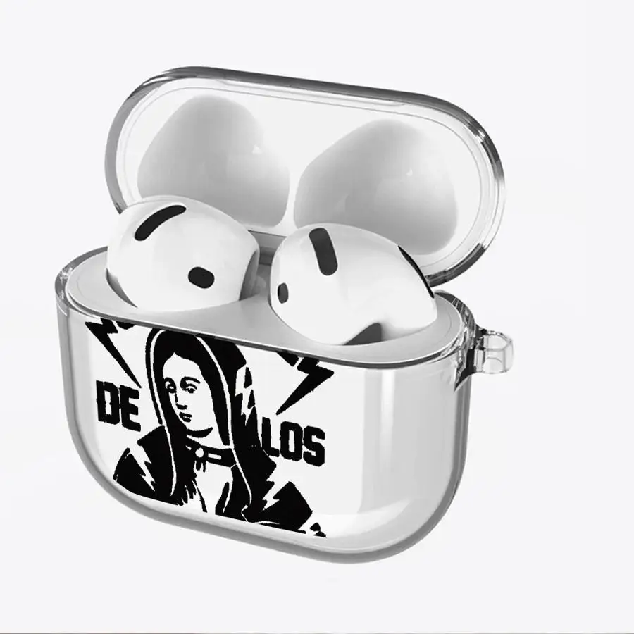 Clear Earphone Cases Cover Case For Airpods Pro 4 1 2 Pro3 3 Pro2 Simple Cross