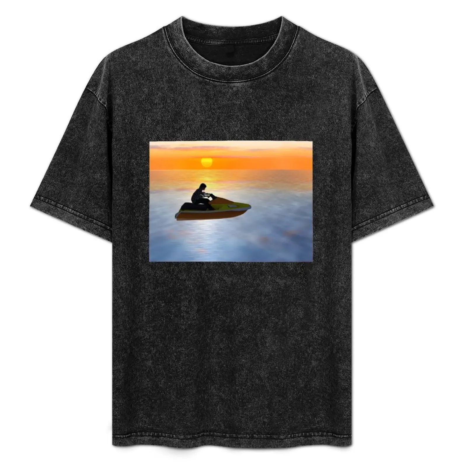 Camiseta Sinjin Drowning IMVU Casual Básica Estilo Street