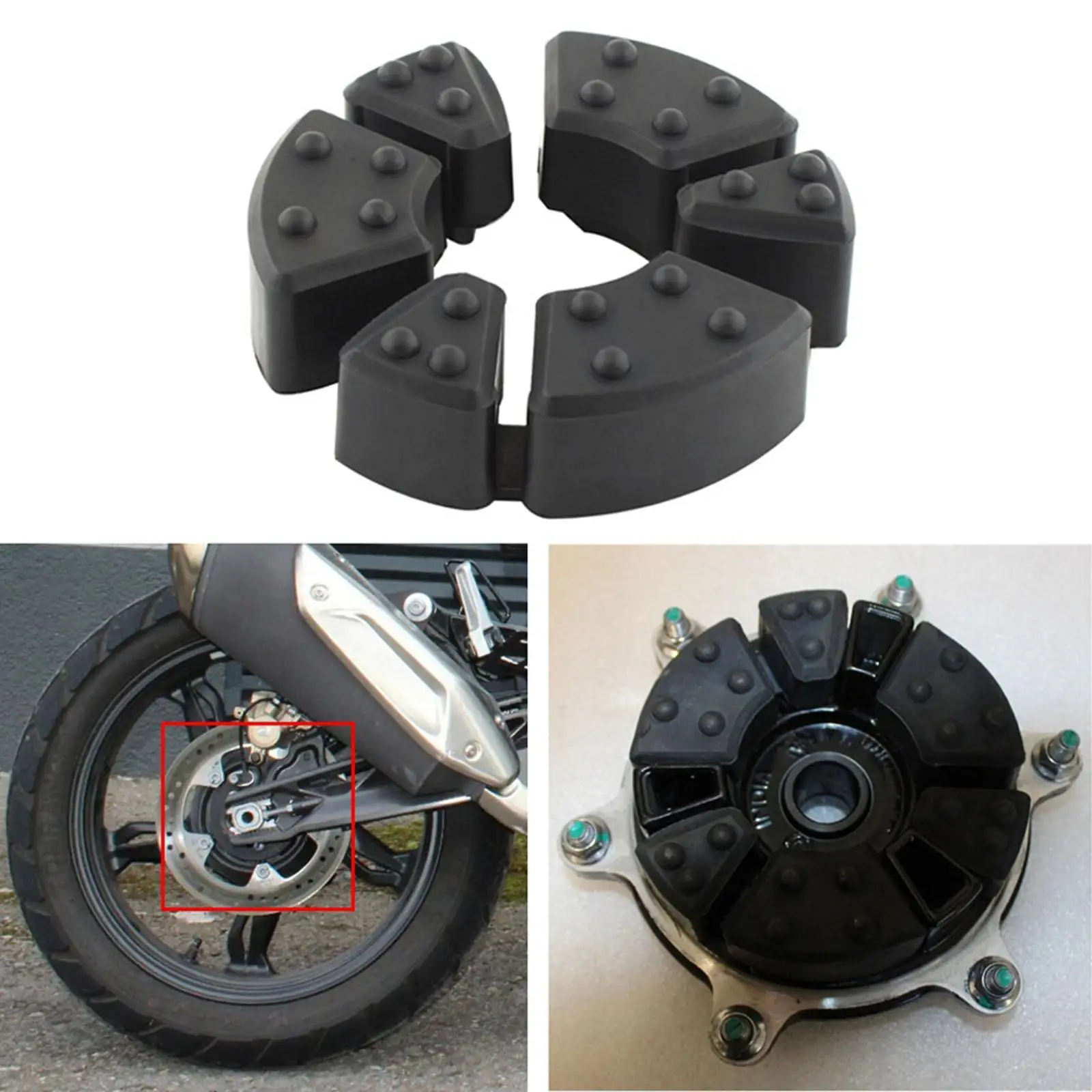 3x Motorcycle Sprocket Hub Damper Rear Wheel Damper Easy to Install Repair High