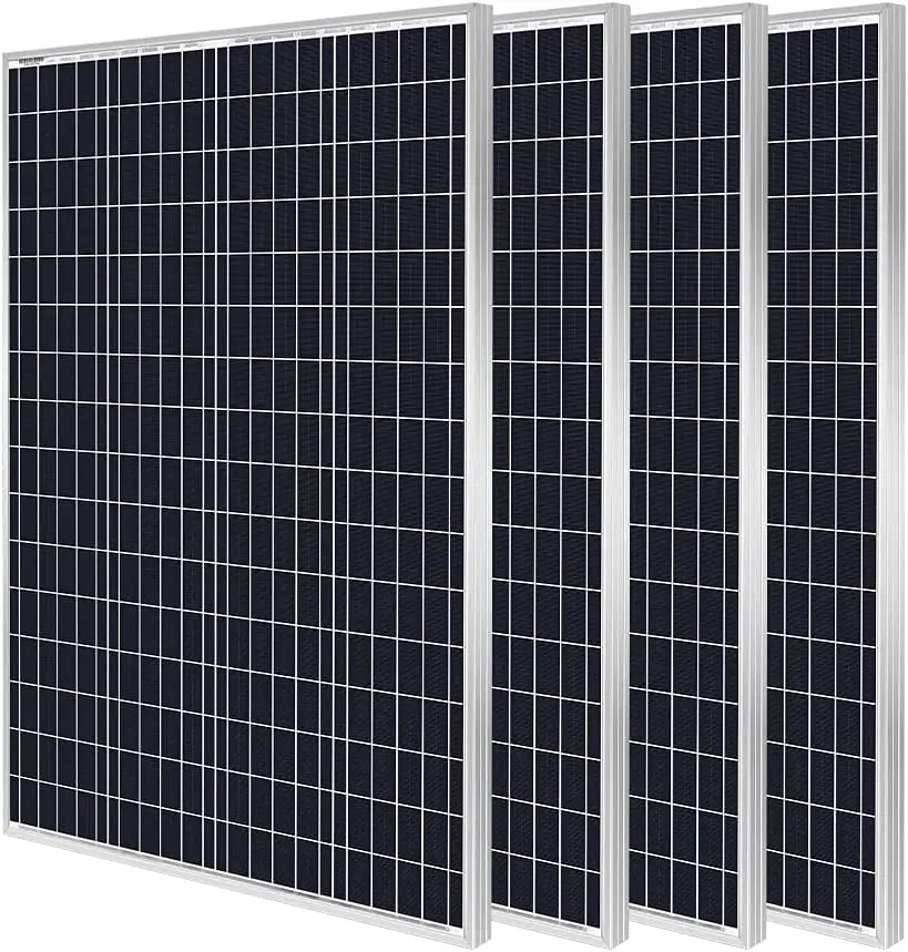 10BB Cell 100W Solar Panel 12V 100 Watt Monocrystalline Solar Panels High-Efficiency Module for RVs Motorhomes Cabins Marine