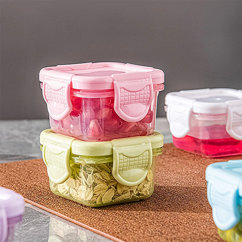 

Kitchen Mini Crisper Food Grade Thickened Sealed Children Baby Supplement Wheat Grain Household Box Accessories