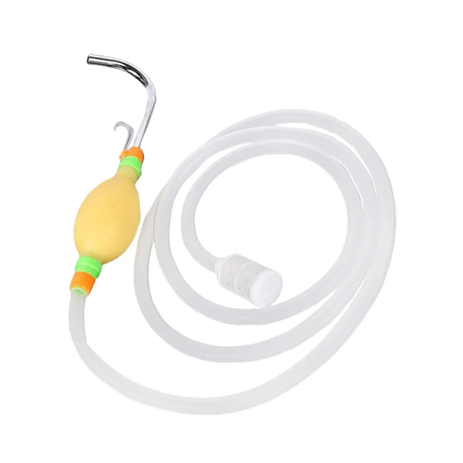 

Fishing Water Pump Manual with Hose Siphon Hand Press Water Pump, Water Extractor for Fishing, Camping Freshwater