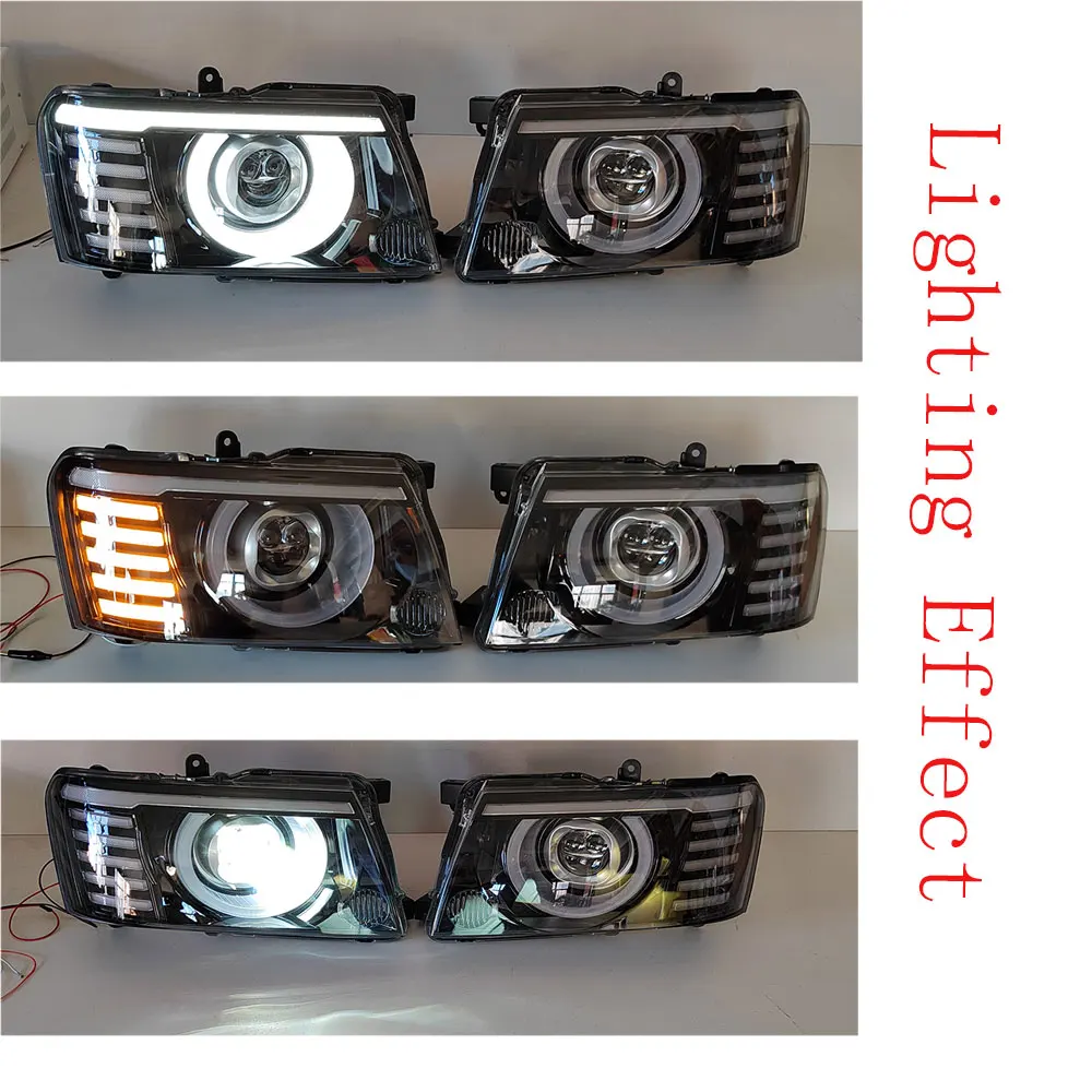 LED Car Headlights For Nissan SAFARI  Patrol GR V Wagon Y61  26010VD300 26010VD325 2000/05-2023/12