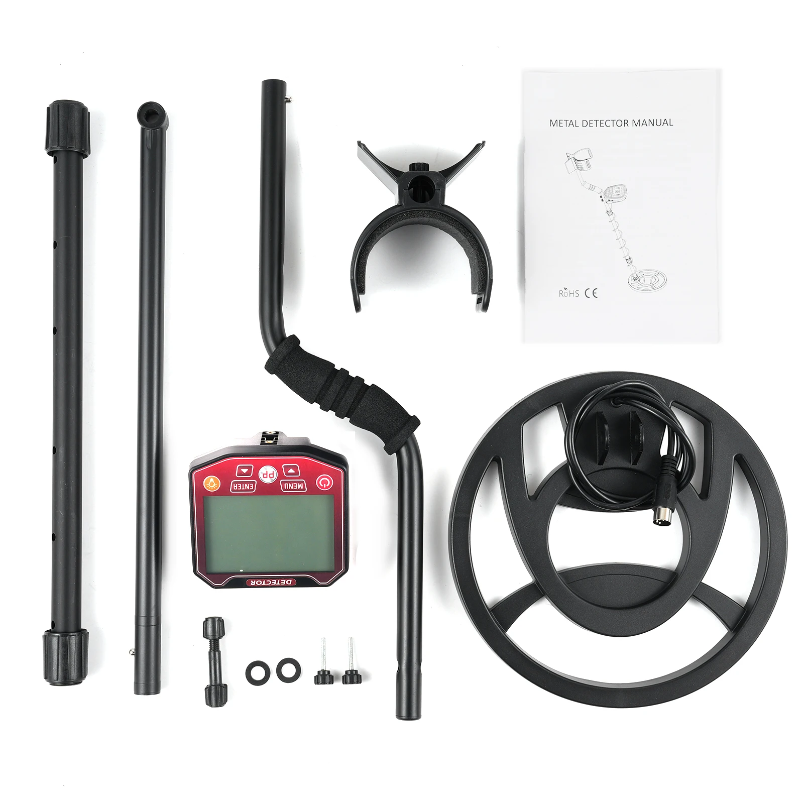 GT972 Metal Detector for Adults Professional Higher Accuracy Gold Detector 10 inch with LCD Display 5 Mode 10 Metal Finder