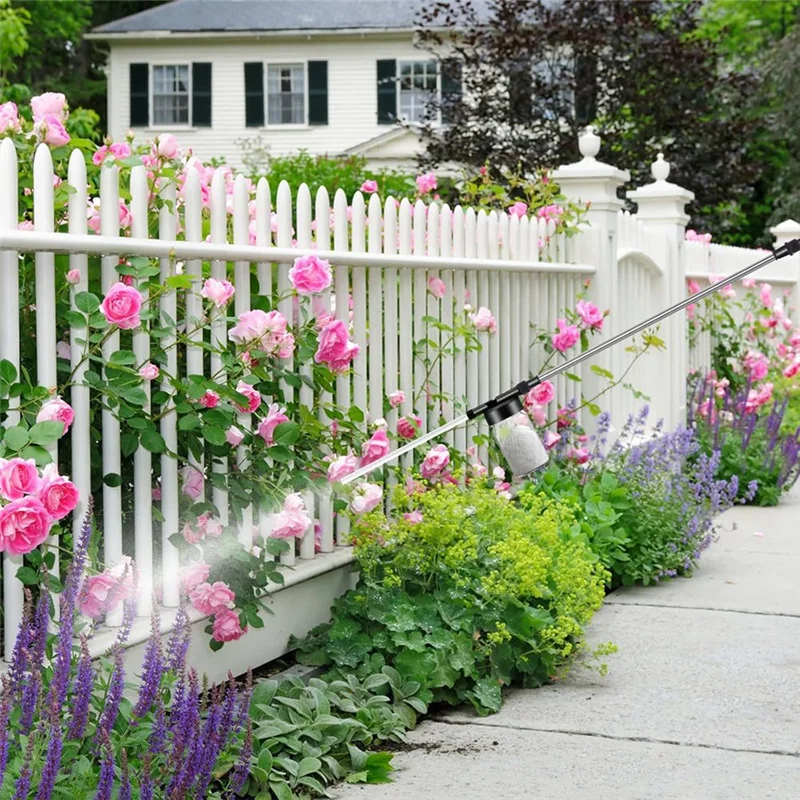 موزع أداة توزيع مسحوق الحديقة A84E، منفضة أرضية دياتومي قابلة للتعديل، بخاخ مسحوق داخلي وخارجي #3