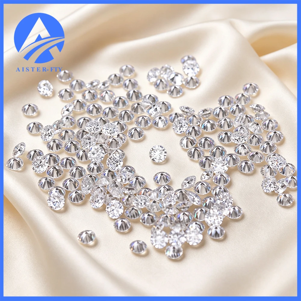 Real D Color Moissanite Small Stones Round 0.8mm-3.5mm 1 Carat 1 Pack Positive Pass Diamond Tester Gemstone With GRA for Jewelry