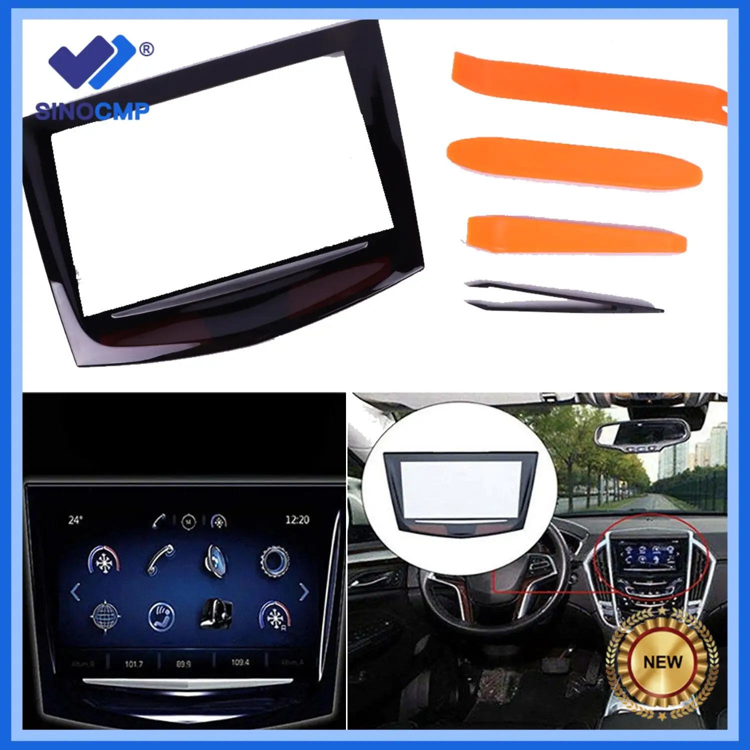Pantalla táctil + herramienta para Cadillac ATS CTS SRX XTS Escalade CUE 2013-2017, 1 ud. 23243166 20867045 22912608 22935061 22980207