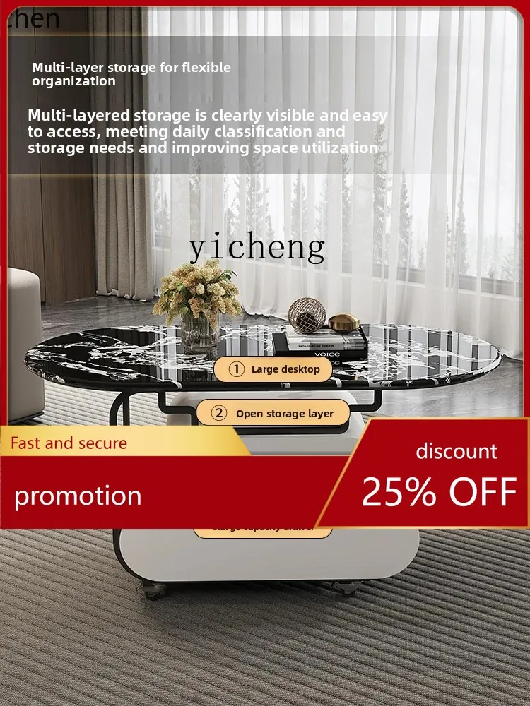 

ZML Home Living Room Small Apartment Creative Design Coffee Table Furniture Supplies