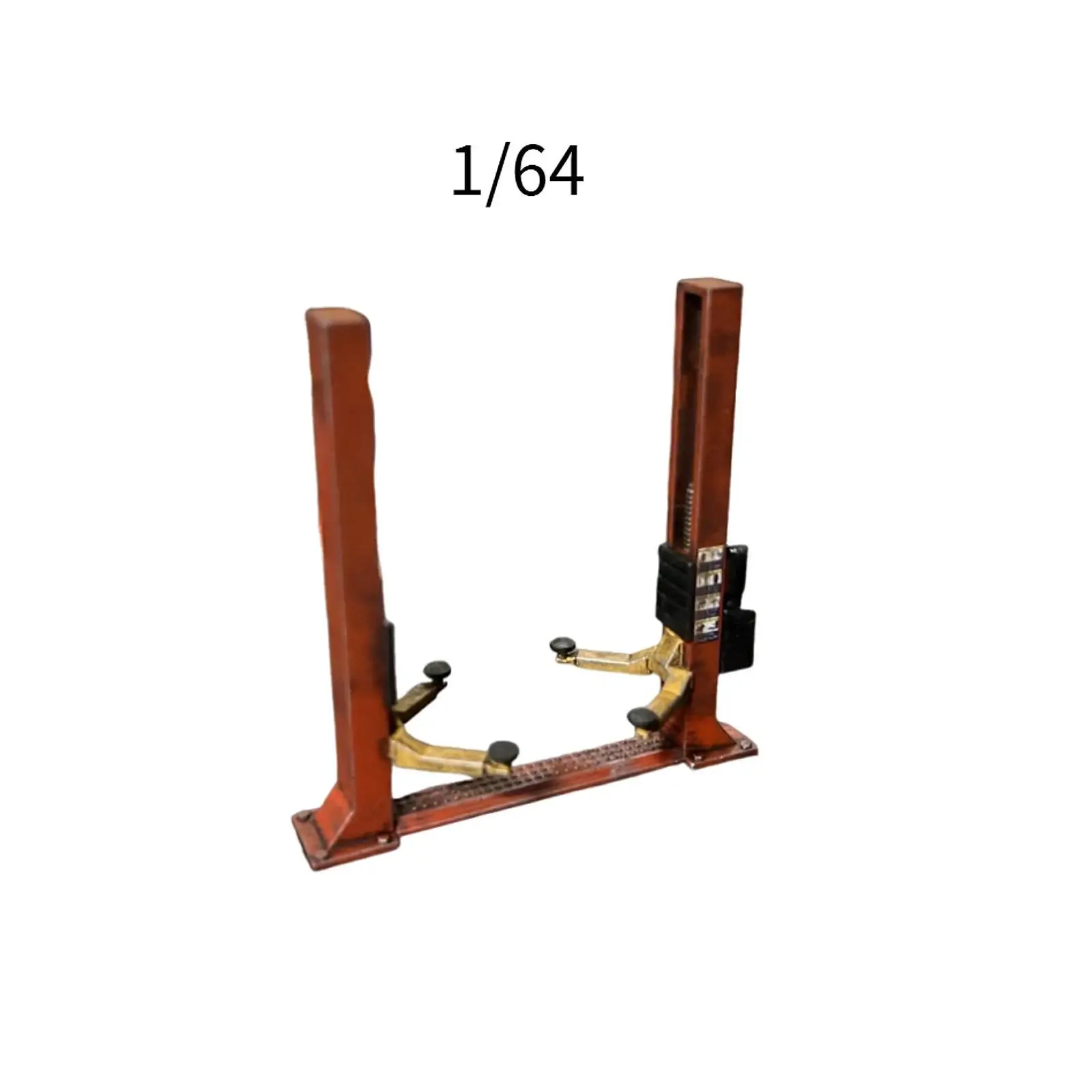 Elevador a Escala 1:64, Decoración para Mesa de Arena, Accesorios para Escenas de Taller de Reparación de Autos DIY, Elevador de Autos en Miniatura, Elevador de Garaje 1/64
