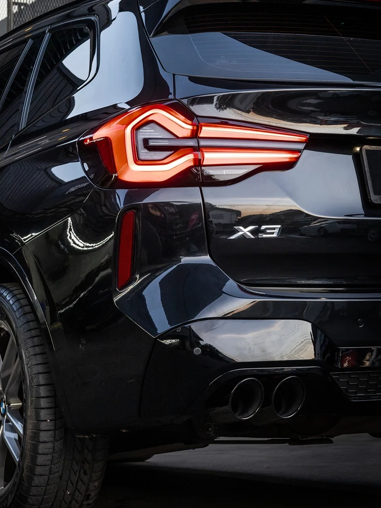 Quad uitlaatsierstukken voor BMW X3 G01 X4 G02 2018-2021 (ALLEEN 20i/30i) - X3M Look Upgrade (vereist M diffuser) - afbeelding 2