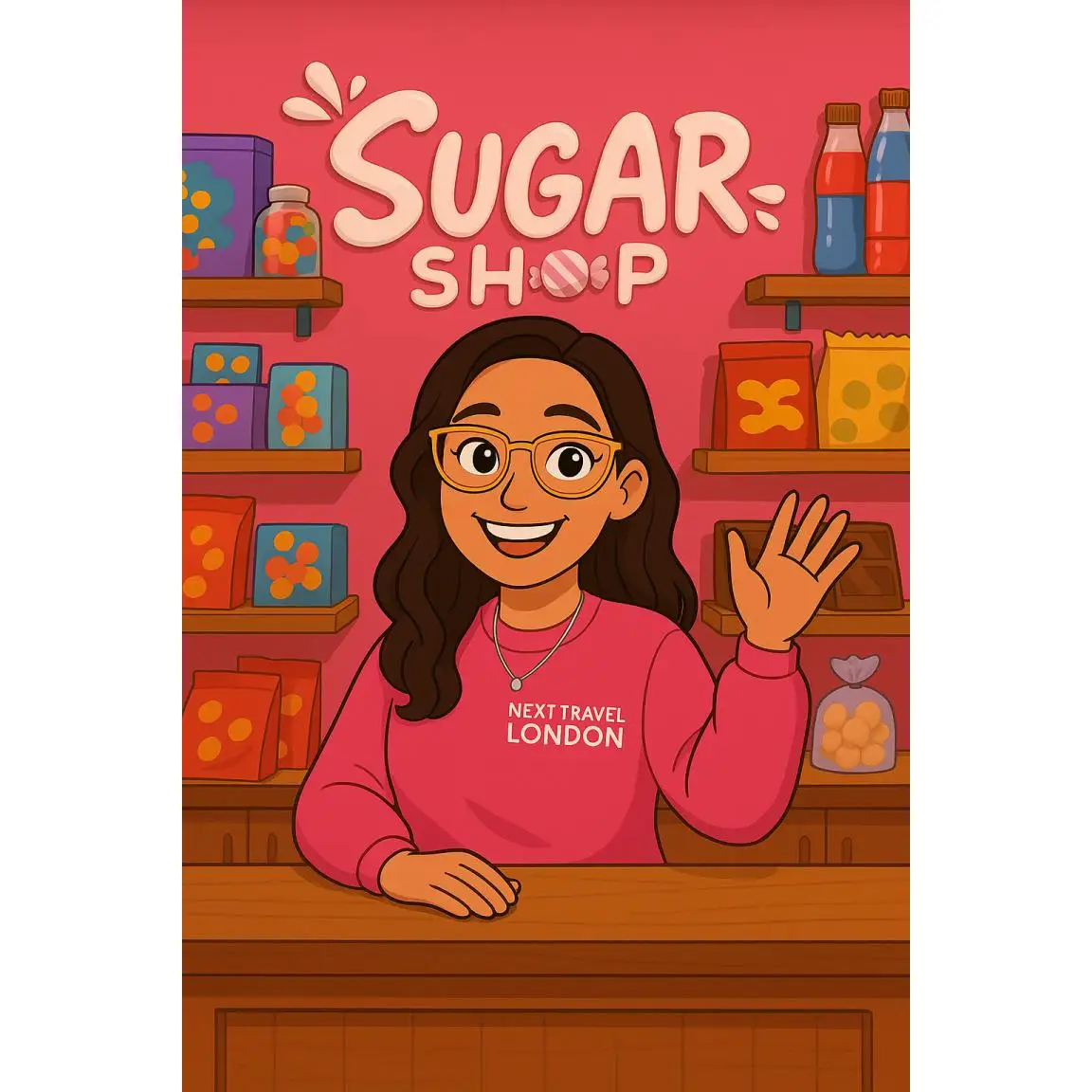 Chupa chups sugar shop cola flavor slush drink