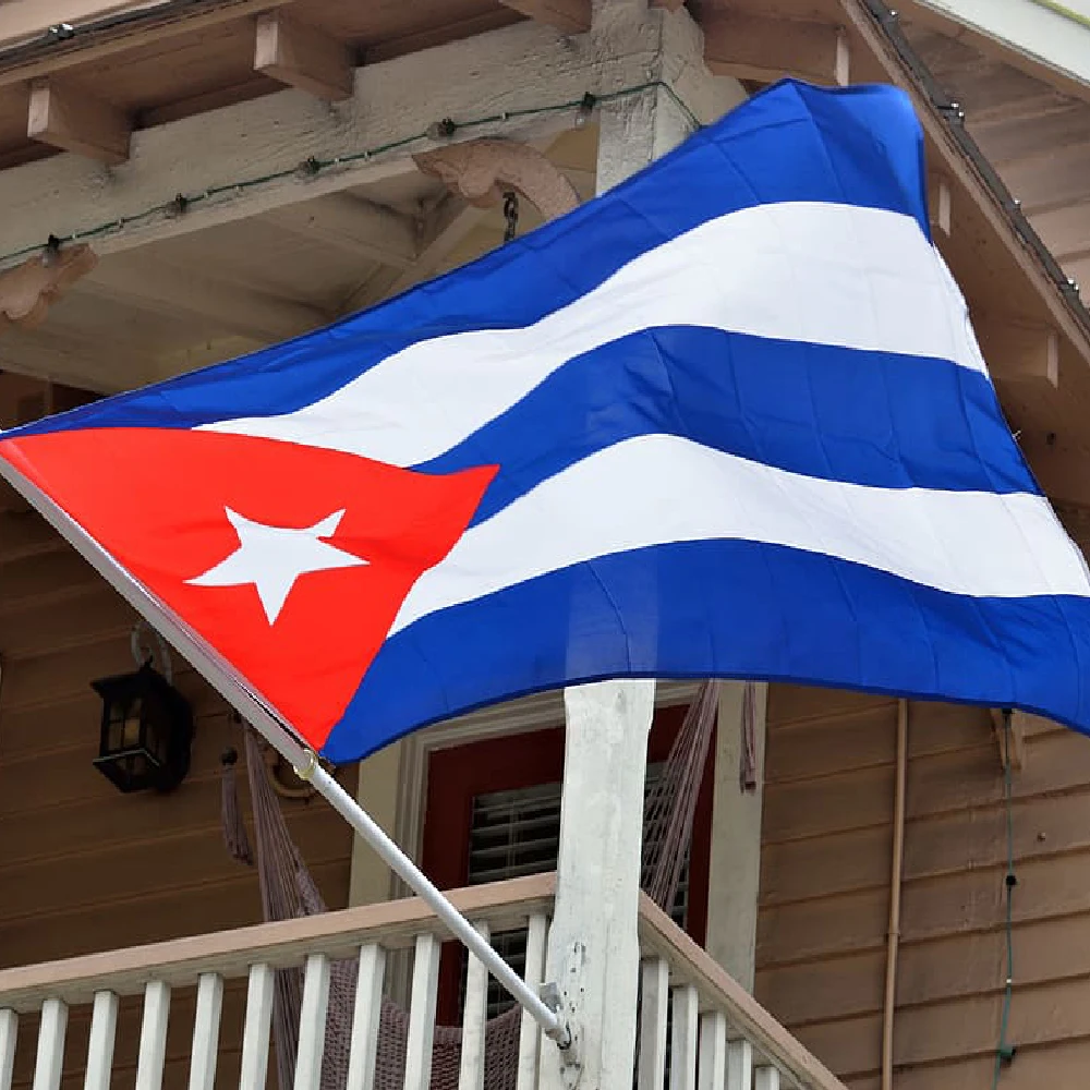 Bandeira Cu Cub Cuba 90x150 CM para decoração