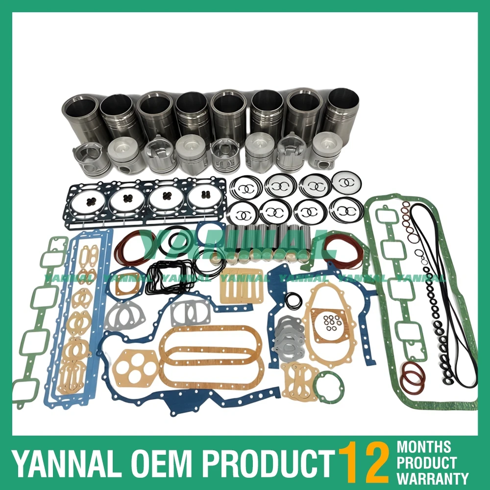 High quality RF8 Cylinder Liner Kit With Gasket Set For Nissan Excavator Engine Parts