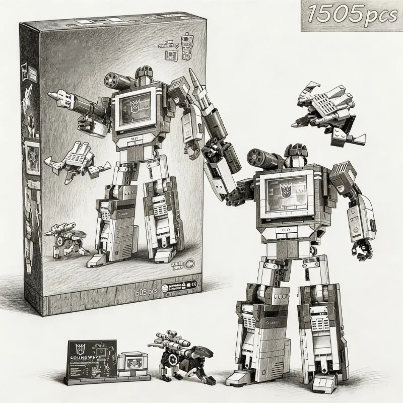 

2026 New Technical Blue Robot Model Building Blocks Creative Truck Car Mech Bricks Assembly Toys Boys Gifts Collectors Edition