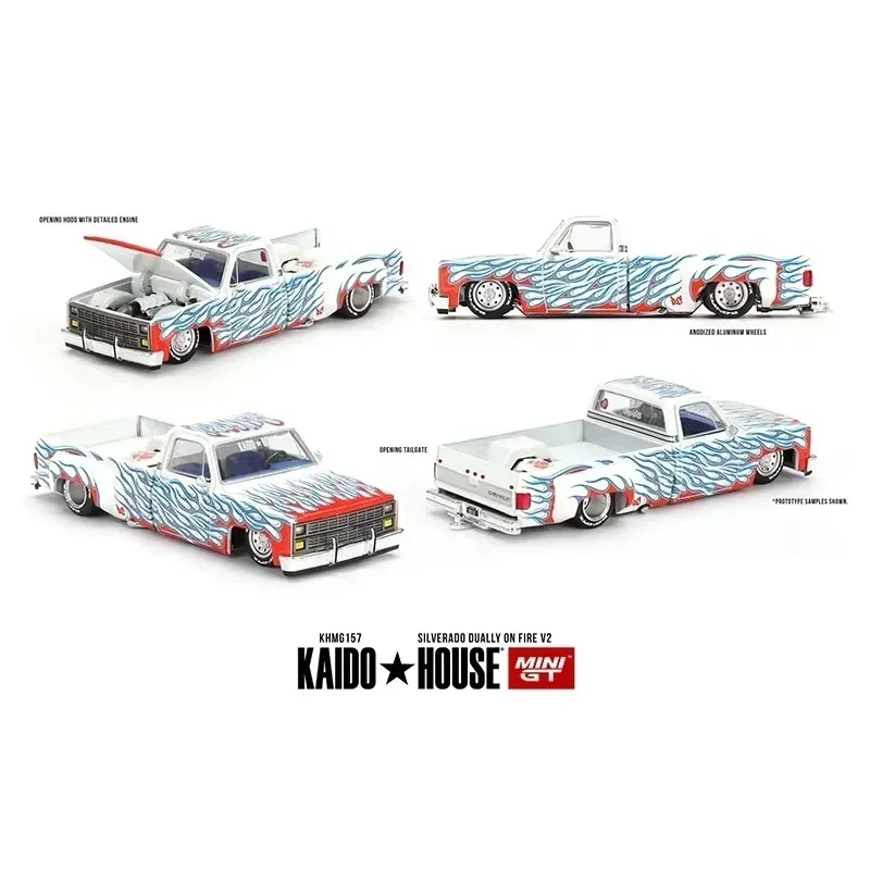 PreSale KHMG 1:64 Skyline GTR R34 Carbon 510 Wagon 240Z Silverado M3 E30 NSX Silverado KAIDO V2 Diecast Diorama Car Model Toys