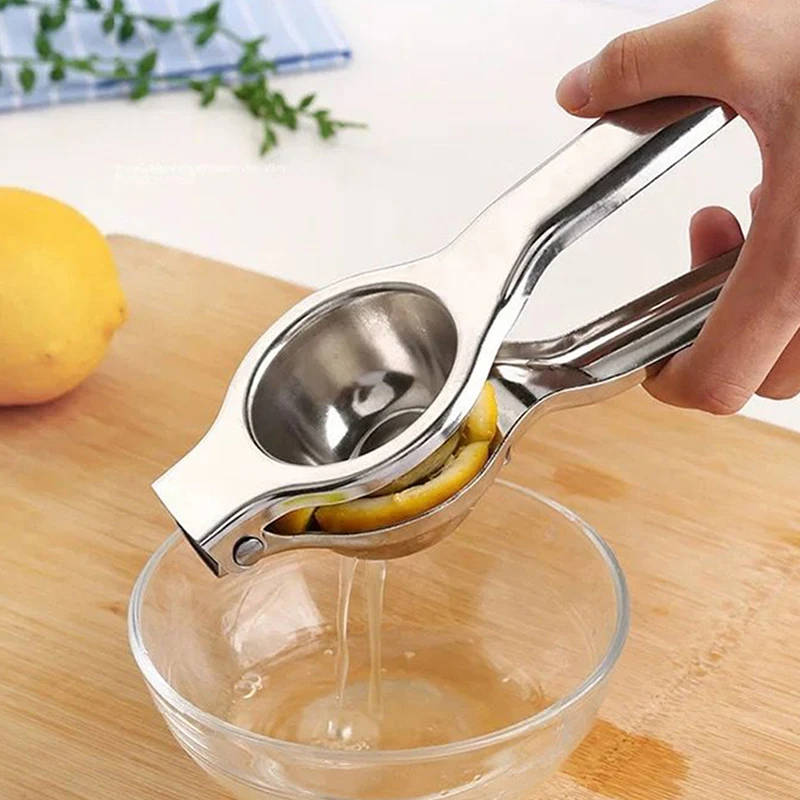 1pc Stainless Steel  Hand Manual Juicer Kitchen Tools for Lime Lemon Orange Fruits Juicer Lemon Press Citrus Squeezer