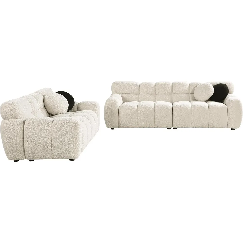 2 Piece Cloud Sofa Couch Set ,65