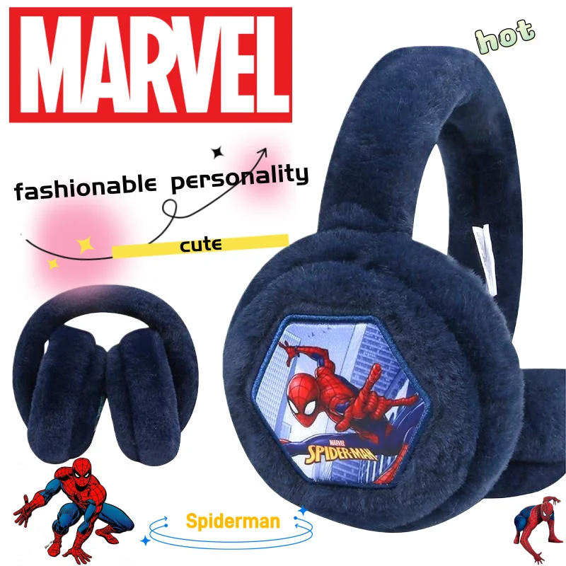 

Marvel Spiderman earmuffs, cute, fashionable, personalized creative cartoon ear warmers, perfect birthday gift for friends