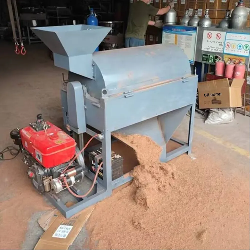 Automatic Shredding Machine Coconut Shell Fiber Separator Diesel/Electric Cocopeat Equipment