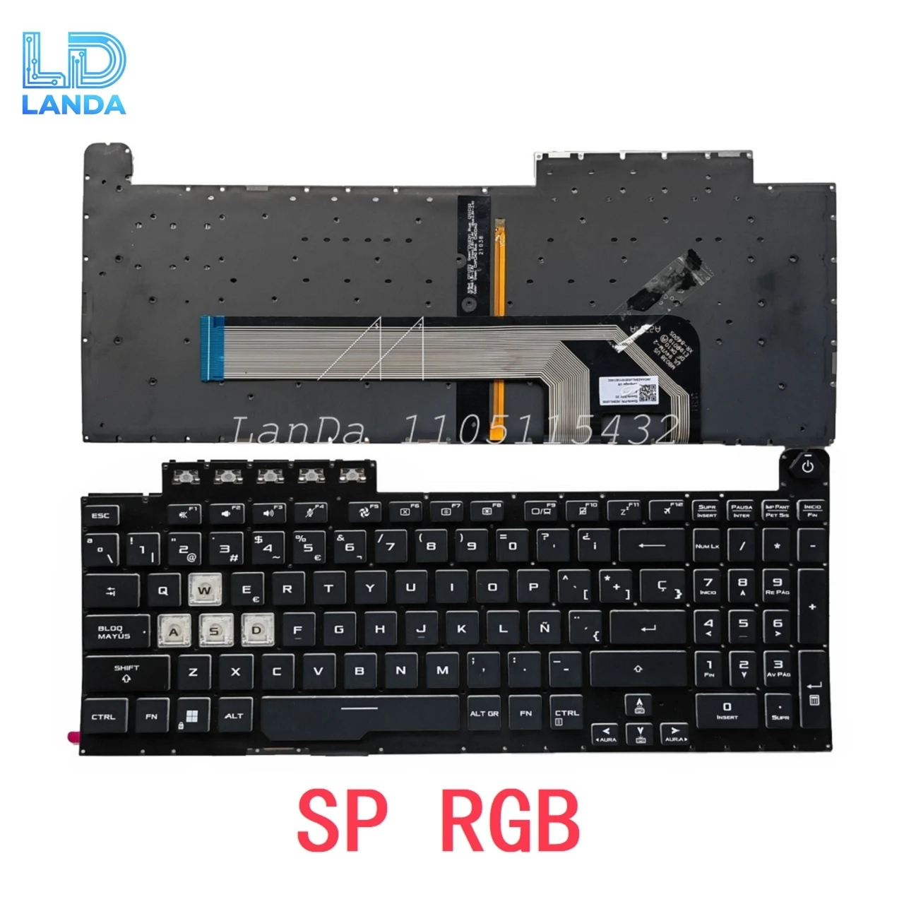 New US Russian Spanish RGB Keyboard For ASUS TUF Gaming F15 FX506 FA506 FA506Q FX506H FX506LI FX506LH F17 FX706 FA706 FX706LI