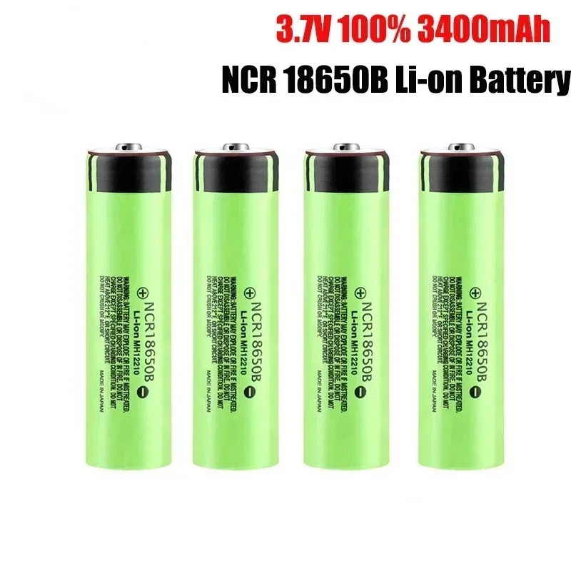 

2024New Original NCR18650B 3.7V 3400mah 18650 Lithium Rechargeable Battery For Flashlight Toy Car Camera batteries Charge Batte