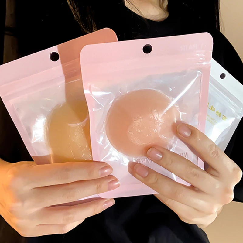 10pcs Reusable Silicone Nipple Cover for Women Bra Sticker Breast Petal Strapless Bra Invisible Pads Chest Pasties Intimates