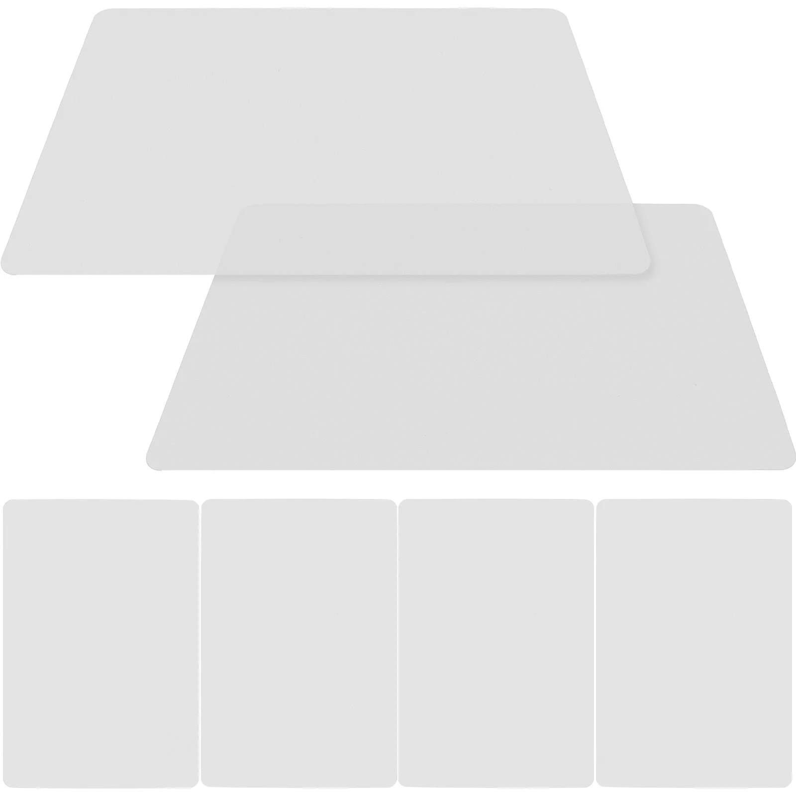 

6 Pcs PVC Waterproof Oilproof Desk Mat Fridge Shelf Liner for Kitchen Cabinets Non Adhesive Easy Clean Storage