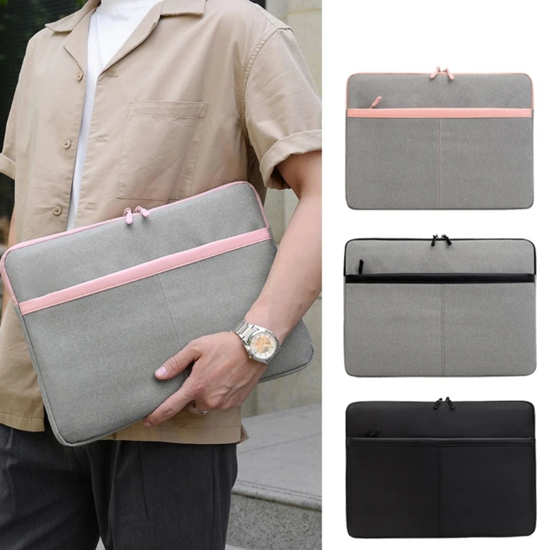 Sleek and Stylish Laptop Bag Briefcases 11 13 15inch Laptop Sleeve Bags Durable and Lightweight Handbag F3MD