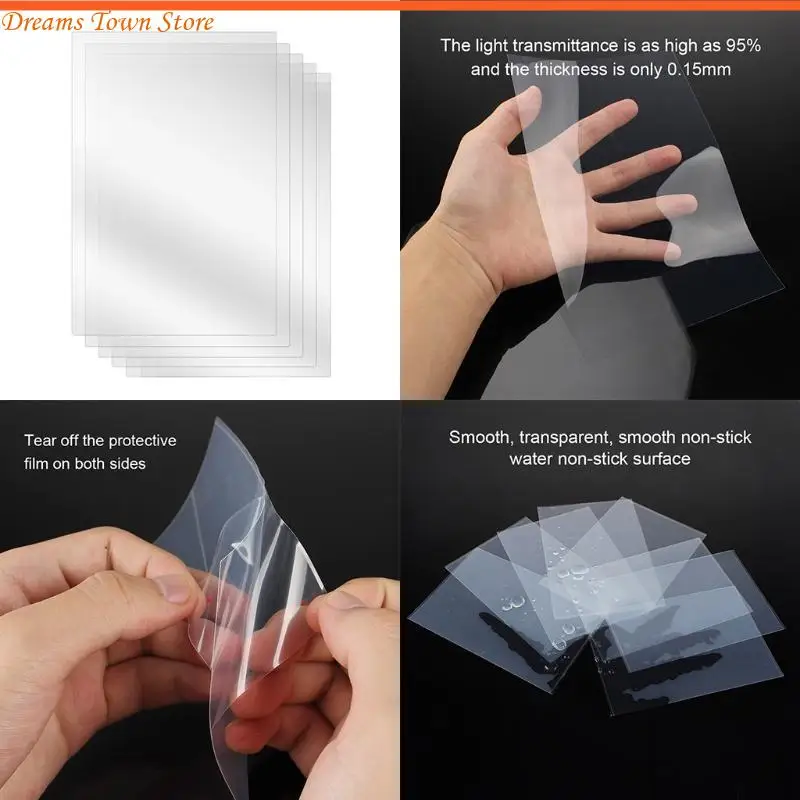 

HX6A 5PCS PRINTER PART FEP FEP Пленки для фотонного моно x 0,15 ммх260x200 УФ