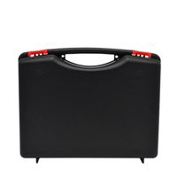Plastic Carrying Hard Case Portable Tool Packing Case 275x230x82mm Empty Protective Hard Case for Hardware Tools, Black caja