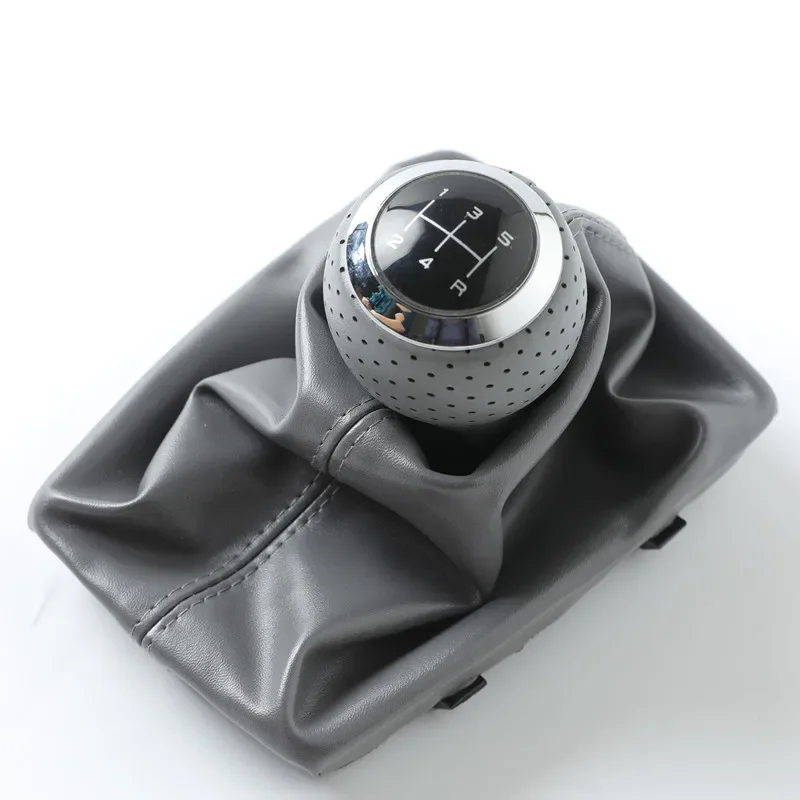 5 6 Speed Car Gear Shift Knob for Audi A4 A5 S4 B6 B7 B8 8K 8T 8F Q5 8R S-Line Leather Gaiter Lever Stick Accessories