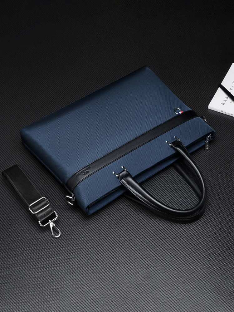 

Busin Men's Handbag Faionable Cuter Bag A4 Document Bag Meeting Bag Ox Cloth Waterproof ex Briease