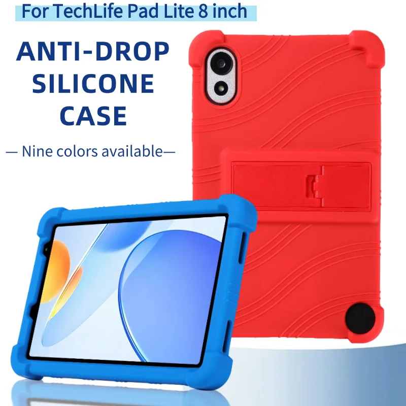 

Case For TechLife Pad Lite 8 8inch Funda with 4 Shockproof Airbags Safety Soft Silicon Stand Protective Shell